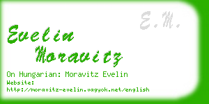 evelin moravitz business card